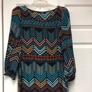 Long Sleeve Shift Dress
